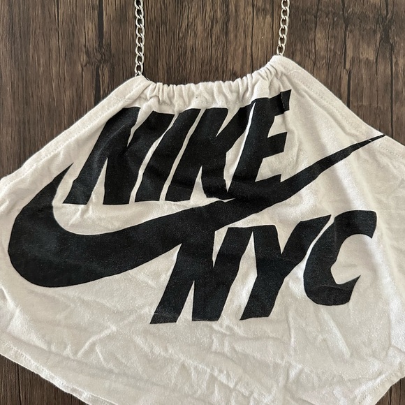 Iamkoko Vintage Reworked Crop Top with Ties - Picture 2 of 4